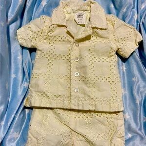 Kith baby broderie logo camp set